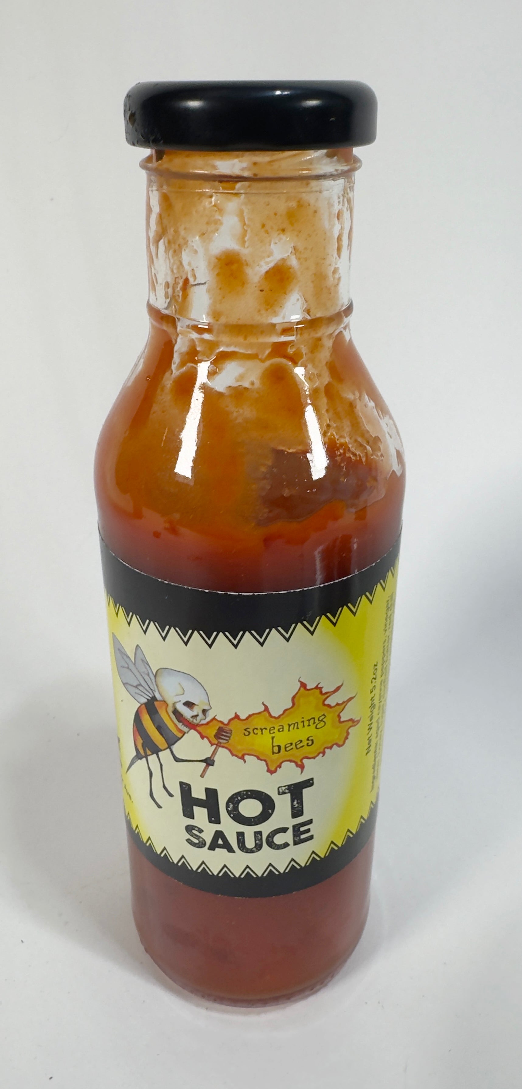 Screaming Bees Hot Sauce bottle by Purple Pepper Farms - fiery honey cayenne small-batch hot sauce